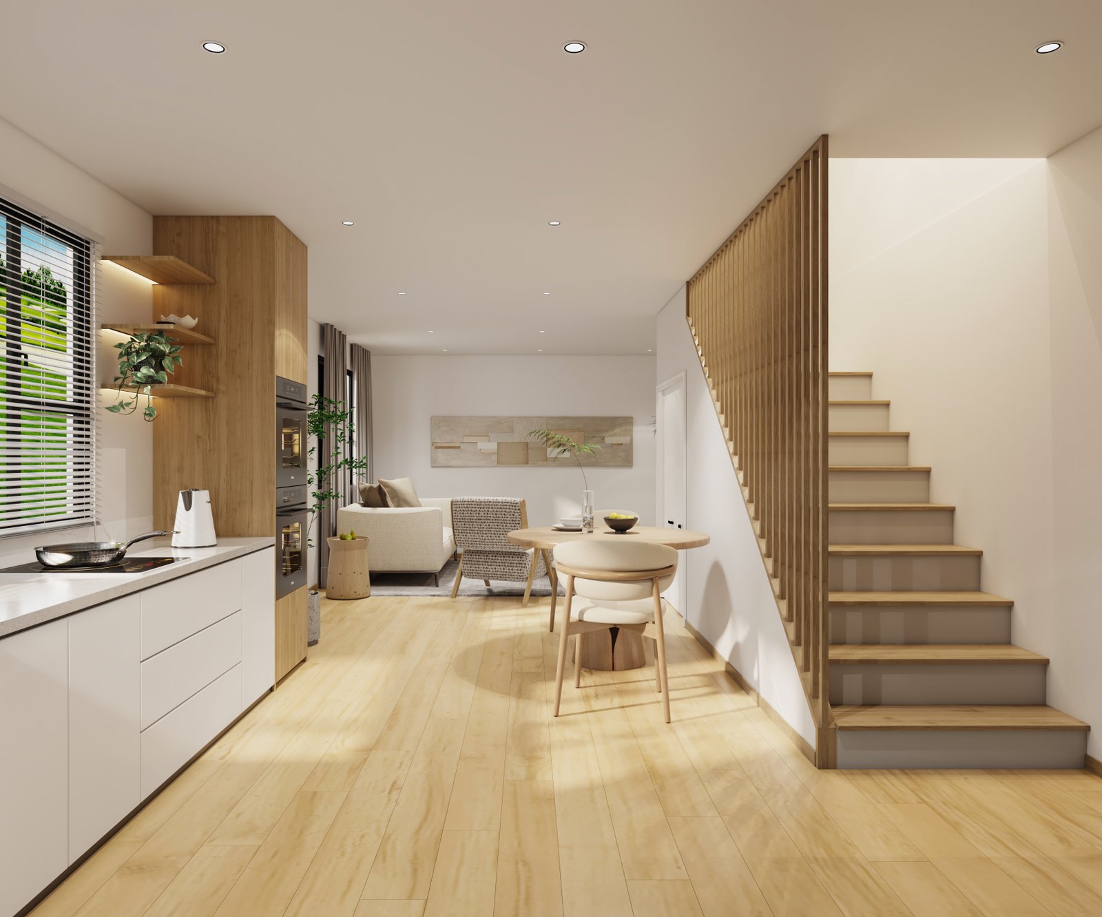Kitchen interior render thumbnail